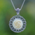 Sterling silver pendant necklace, 'Peace Rose' - Handcrafted Sterling Silver Rose-Themed Pendant Necklace (image 2) thumbail
