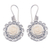 Sterling silver dangle earrings, 'Tamiang Roses' - Sterling Silver Rose Dangle Earrings with Openwork Accents thumbail