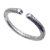 Blautopas-Manschettenarmband - Manschettenarmband aus Sterlingsilber mit facettierten Blautopas-Edelsteinen
