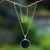 Sterling silver pendant necklace, 'Calm Moon' - Moon-Themed Sterling Silver Pendant Necklace from Bali