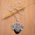 Amethyst and peridot filigree pendant necklace, 'Vampire Queen - Bat-Inspired Pendant Necklace with Amethyst and Peridot Gems (image 2) thumbail