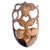 Wood mask, 'Turtle Queen' - Hand-Carved Traditional Hibiscus Wood Mask from Bali thumbail
