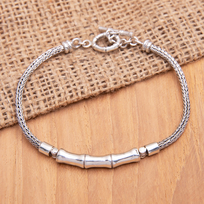Amazon.com: NOVICA Handmade Men's .925 Sterling Silver Braided Bracelet  Chain from Indonesia No Stone Balinese Traditional [8.25 in L x 0.6 in W] ' Silver Classic': Chain Bracelets: Clothing, Shoes & Jewelry