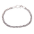 Sterling silver chain bracelet, 'Foxtail Emotions' - Polished Sterling Silver Foxtail Chain Bracelet from Bali