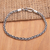 Sterling silver chain bracelet, 'Simple Emotions' - Polished Sterling Silver Wheat Chain Bracelet from Bali