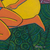 'Twin Women' - Pintura en acrílico cubista y expresionista floral firmada