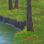 'Earth's Vein' - Acrylic on Canvas Impressionist Landscape Painting from Java