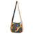 Beaded cotton batik shoulder bag, 'Noble Sawunggaling' - Traditional Beaded Cotton Batik Shoulder Bag in Blue thumbail