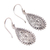 Sterling silver filigree dangle earrings, 'Gianyar Gala' - Traditional Sterling Silver Filigree Dangle Earrings