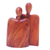 Escultura en madera, (2 piezas) - Escultura de Pareja en Madera de Suar Tallada a Mano (2 Piezas)