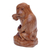 Wood sculpture, 'Dreaming Monkey' - Monkey-Themed Jempinis Wood Sculpture Handcrafted in Bali