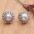 Cultured pearl stud earrings, 'Lovely Grey' - Sterling Silver Stud Earrings with Grey Cultured Pearls (image 2) thumbail