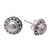Cultured pearl stud earrings, 'Lovely Grey' - Sterling Silver Stud Earrings with Grey Cultured Pearls (image 2b) thumbail