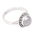 Cultured pearl cocktail ring, 'Pearly Ocean' - Sterling Silver Cocktail Ring with Grey Cultured Pearl (image 2d) thumbail