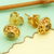 Gold-plated peridot stud earrings, 'Sweet Girl' - 18k Gold-Plated Peridot Stud Earrings Crafted in Bali (image 2b) thumbail