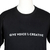 Camiseta de algodón - Camiseta inspiradora de manga corta de algodón negra de Bali