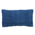 Cotton cosmetic bag, 'Casual Blue' - Handcrafted Blue Cotton Cosmetic Bag with a Tie Closure