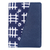 Porta pasaporte batik de algodón y piel sintética - Porta pasaporte de piel sintética Batik hecho a mano en azul