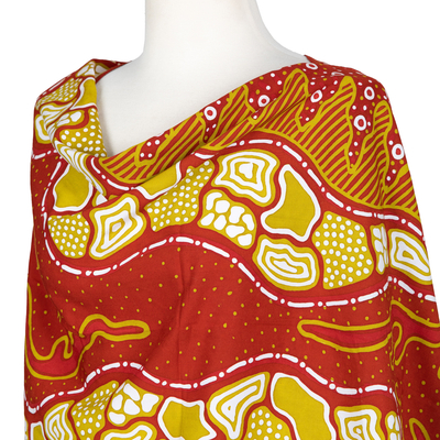 Batik-Viskose-Schal – Wärmer, handgefertigter Batik-Viskose-Schal aus Java