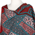 Batik rayon shawl, 'Passionate Oceans' - Handcrafted Red and Brown Batik Rayon Shawl from Java