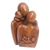 Wood sculpture, 'Thriving Family' - Hand-Carved Suar Wood Sculpture of a Family thumbail