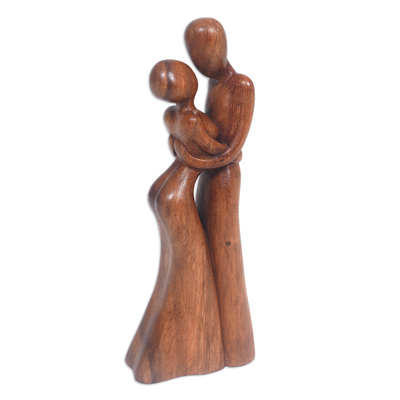 Suar Wood Sculpture - Together In Love – GlobeIn