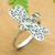 Citrine cocktail ring, 'Prosperous Dragonfly' - Dragonfly-Themed Cocktail Ring with Faceted Citrine Jewels (image 2) thumbail