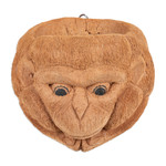 Coconut shell wall planter, 'Monkey Nature' - Hand-Carved Monkey-Themed Coconut Shell Wall Planter