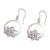 Sterling silver dangle earrings, 'Lotus Pond' - Lotus-Themed Sterling Silver Dangle Earrings Made in Bali (image 2d) thumbail