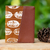Kartenetui aus Batik-Baumwolle und Kunstleder - Handgefertigtes Portemonnaie aus Redwood-Kunstleder mit Batikmotiven