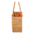 Natural fiber handle bag, 'Creative Spirit' - Butterfly-Themed Natural Fiber Handle Bag with Tourmaline
