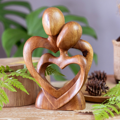 Wooden Heart Art Wall Wood Carving Perfect Wedding Gift Present
