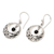 Onyx dangle earrings, 'Baturiti Garden in Black' - Sterling Silver Dangle Earrings with Swaying Onyx Stone