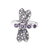 Amethyst cocktail ring, 'Purple Dragonfly' - Sterling Silver Dragonfly Cocktail Ring with Amethyst Stones thumbail
