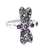 Amethyst cocktail ring, 'Purple Dragonfly' - Sterling Silver Dragonfly Cocktail Ring with Amethyst Stones (image 2b) thumbail