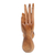 Wood sculpture, 'Loving Hand' - Hand-Carved Inspirational Romantic Suar Wood Sculpture (image 2c) thumbail