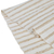 Cotton blend table runner, 'Natural Bohemian' - Handmade Striped Cotton Blend Table Runner in Ivory & Brown (image 2b) thumbail