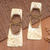 Brass dangle earrings, 'Radiant Views' - Geometric Brass Dangle Earrings with Stainless Steel Posts