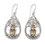 Citrine dangle earrings, 'Joy of My Life' - Traditional Dangle Earrings with Faceted Citrine Gemstones