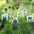 Wood ornaments, 'Dala Courage' (set of 4) - 4 Wood White Dala Horse Ornaments Carved & Painted by Hand (image 2) thumbail
