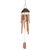 Bamboo and coconut shell wind chime, 'Island Rhythm' - Bamboo and Coconut Shell Wind Chime Handmade in Bali