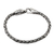 Pulsera colgante de cadena de plata de primera ley - Pulsera de cadena de tejido de cestería de plata de ley con motivo de águila