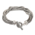 Pulsera de cadena de plata de ley para hombre. - Pulsera de cadena de plata esterlina pulida para hombre de Bali