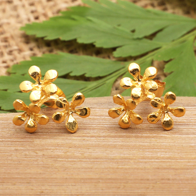 Buy Malabar Gold and Diamonds 18k Gold Floral Earrings for Women Online At  Best Price @ Tata CLiQ