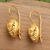 Vergoldete Ohrhänger – Traditionelle 18-karätig vergoldete Ohrhänger, hergestellt auf Bali