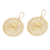 Gold-plated filigree dangle earrings, 'Morning Sunlight' - Traditional 18k Gold-Plated Filigree Dangle Earrings