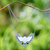 Garnet and blue topaz pendant necklace, 'Owl's Amulets' - Owl-Themed Pendant Necklace with Garnet and Blue Topaz Gems (image 2) thumbail