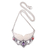Amethyst and garnet pendant necklace, 'Celestial Wings' - Wing-Themed Pendant Necklace with Amethyst and Garnet Gems thumbail