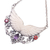 Amethyst and garnet pendant necklace, 'Celestial Wings' - Wing-Themed Pendant Necklace with Amethyst and Garnet Gems (image 2c) thumbail