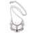 Multi-gemstone pendant necklace, 'Lunar Glory' - Multi-Gemstone Moon-Themed Pendant Necklace from Bali thumbail